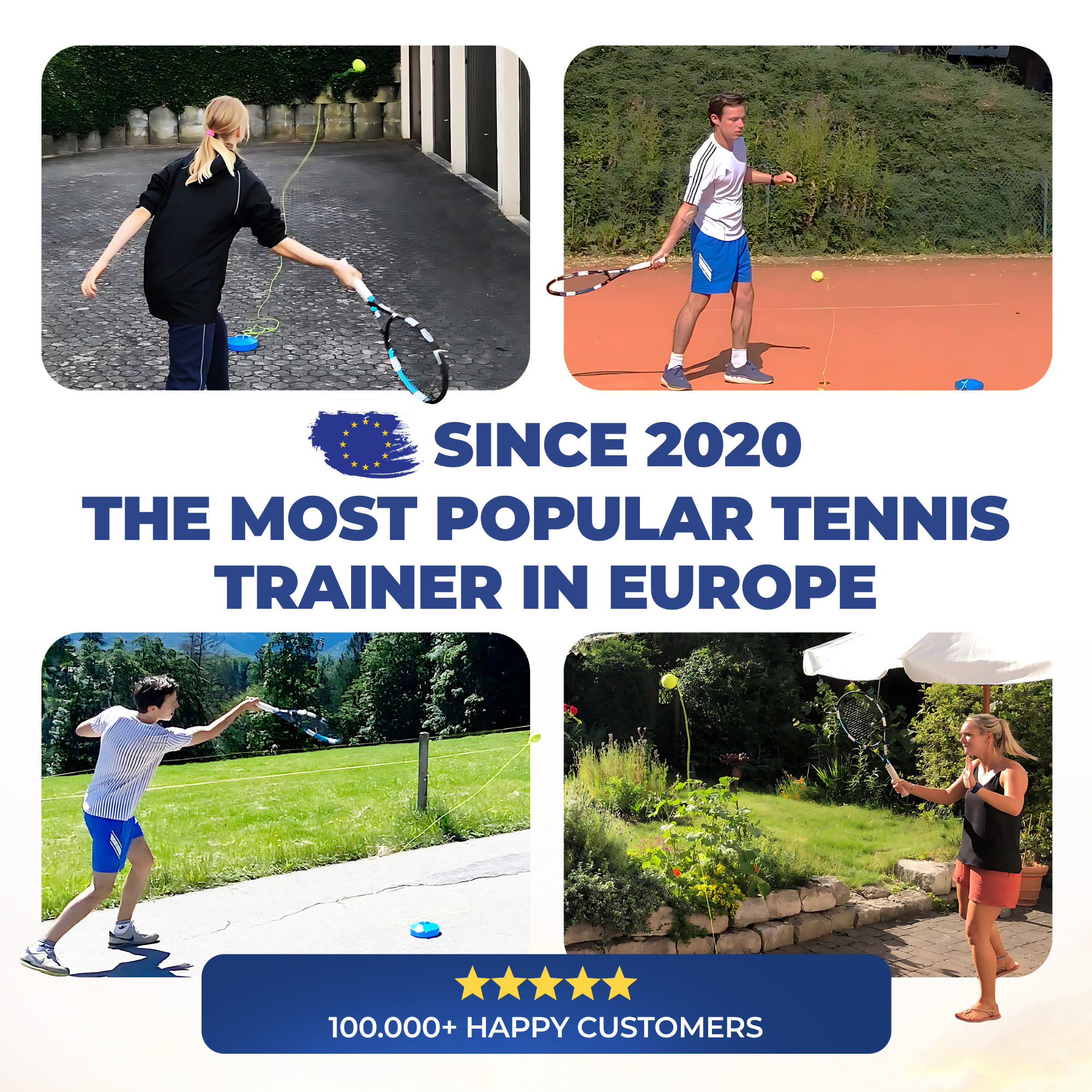 MOVEMATE Tennis Trainer Set with Wilson® Tennis Ball and Carry Bag