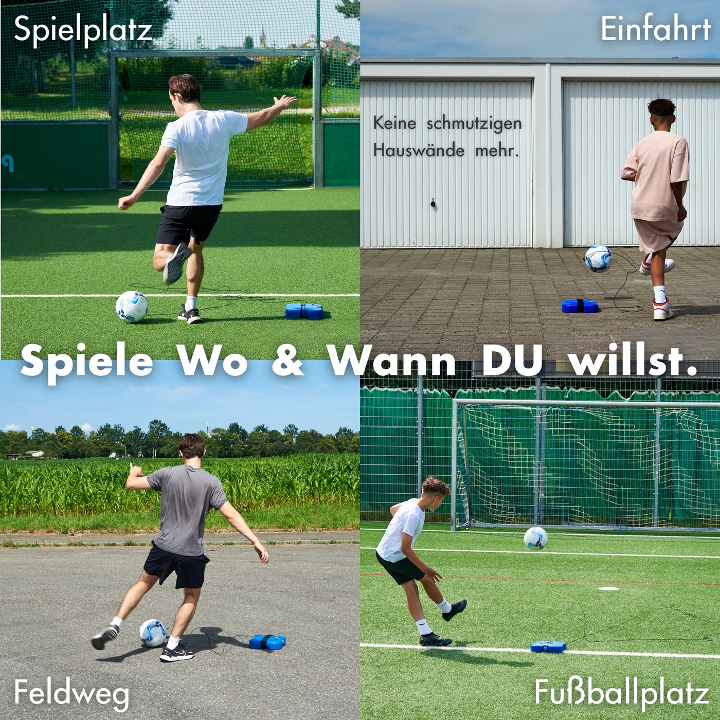 MOVEMATE® Fußball-Training Set inkl. Fußball mit Schnur | Beliebtes Fußball Geschenk für Jungen
