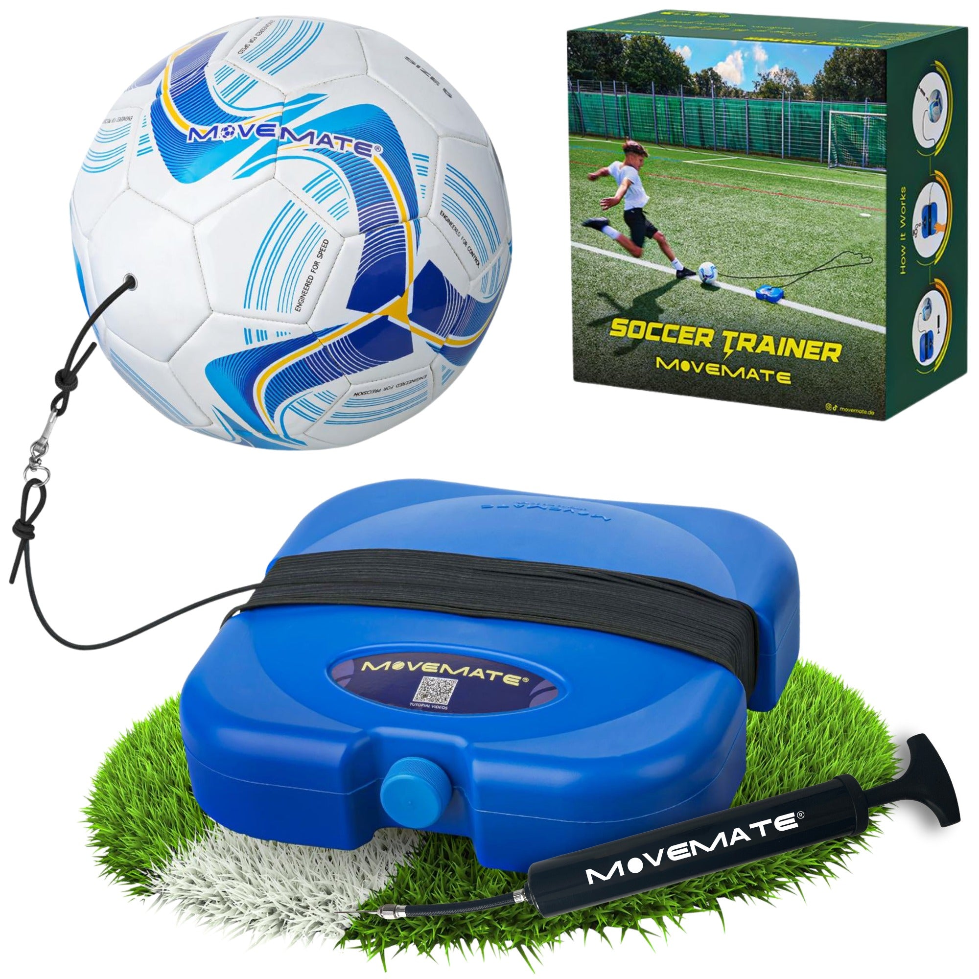 MOVEMATE® Soccer Training Set incl. Soccer Ball with Cord